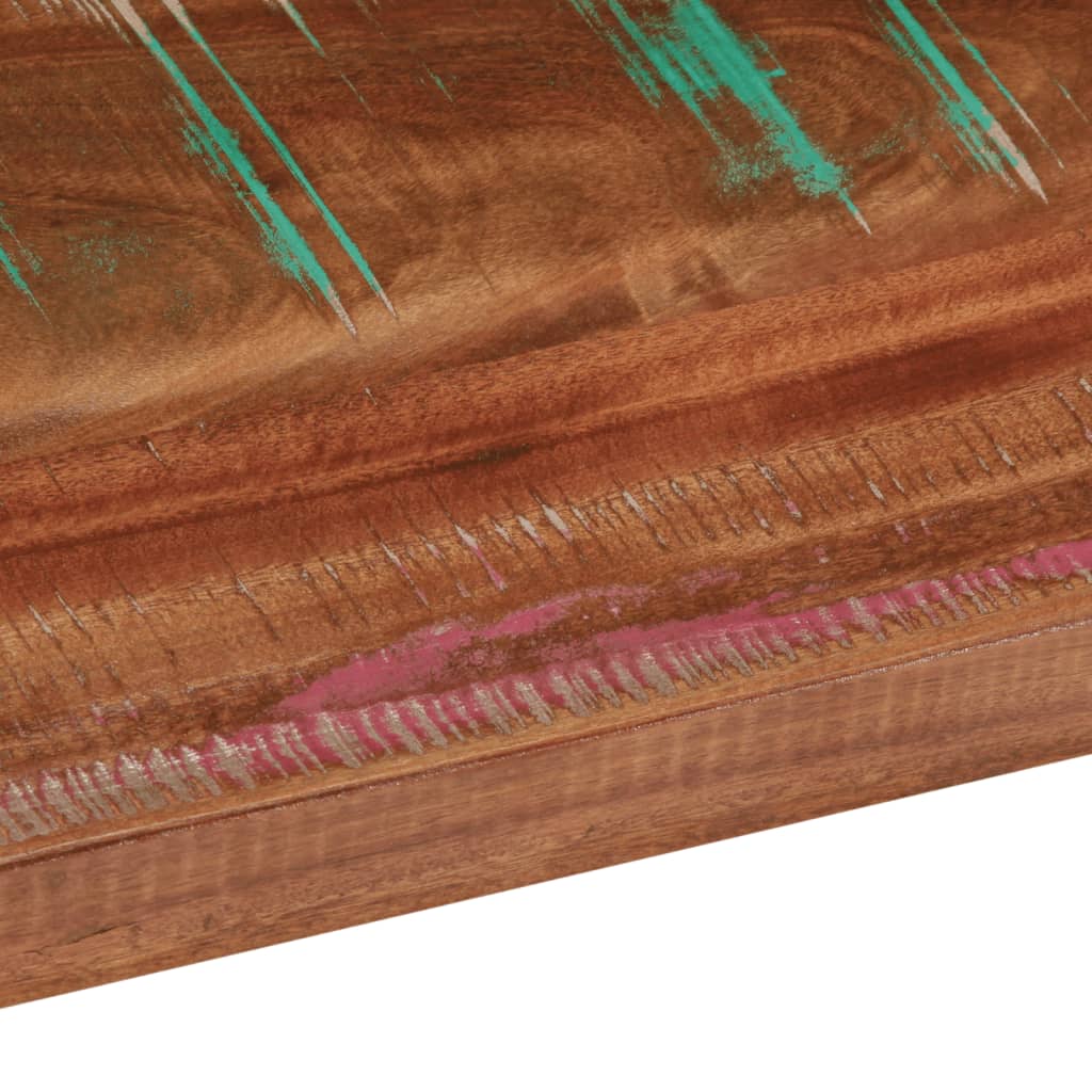 Table Top 90x80x3.8 cm Rectangular Solid Wood Reclaimed
