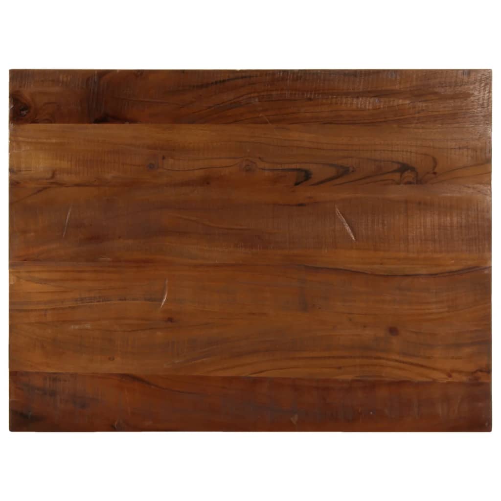 Table Top 80x60x2.5 cm Rectangular Solid Wood Reclaimed