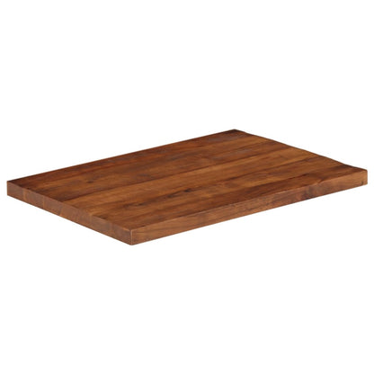 Table Top 80x60x2.5 cm Rectangular Solid Wood Reclaimed