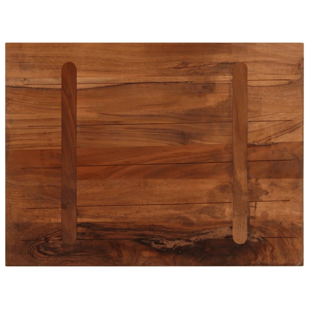 Table Top 80x60x2.5 cm Rectangular Solid Wood Reclaimed