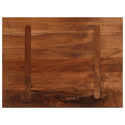 Table Top 80x60x2.5 cm Rectangular Solid Wood Reclaimed