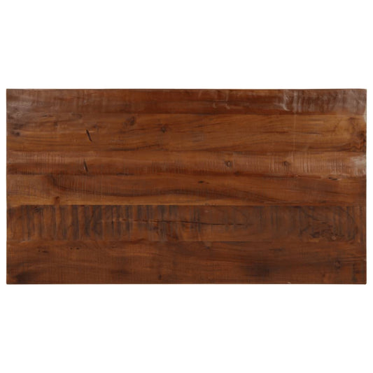 Table Top 100x60x2.5 cm Rectangular Solid Wood Reclaimed