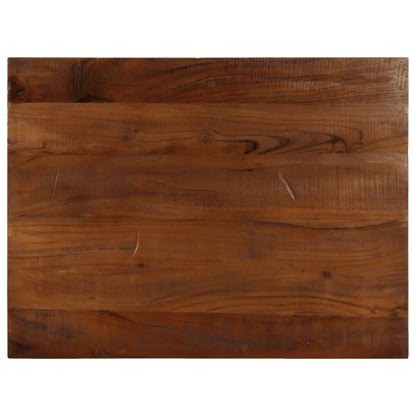 Table Top 80x70x2.5 cm Rectangular Solid Wood Reclaimed