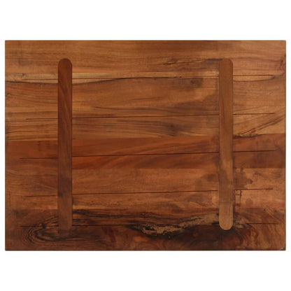 Table Top 80x70x2.5 cm Rectangular Solid Wood Reclaimed