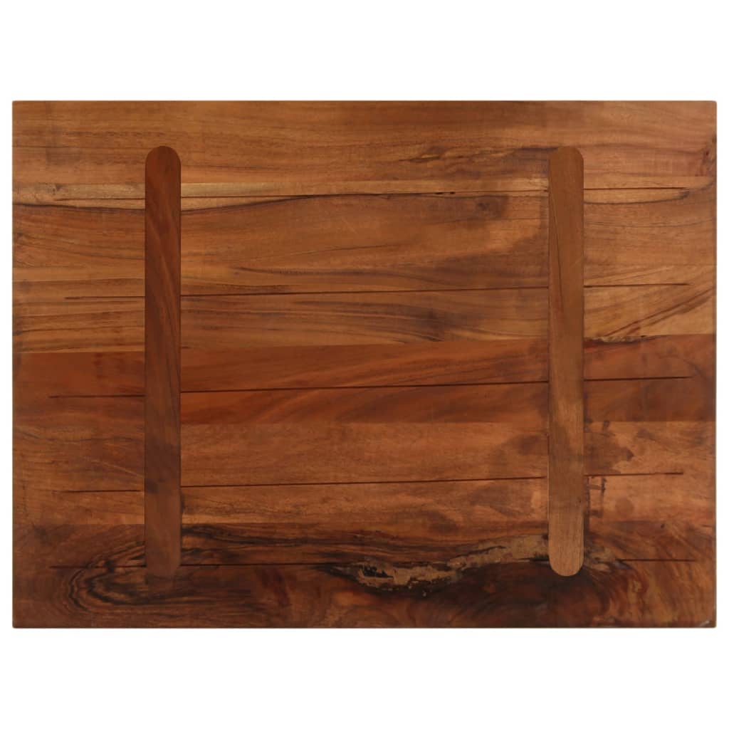 Table Top 90x70x2.5 cm Rectangular Solid Wood Reclaimed