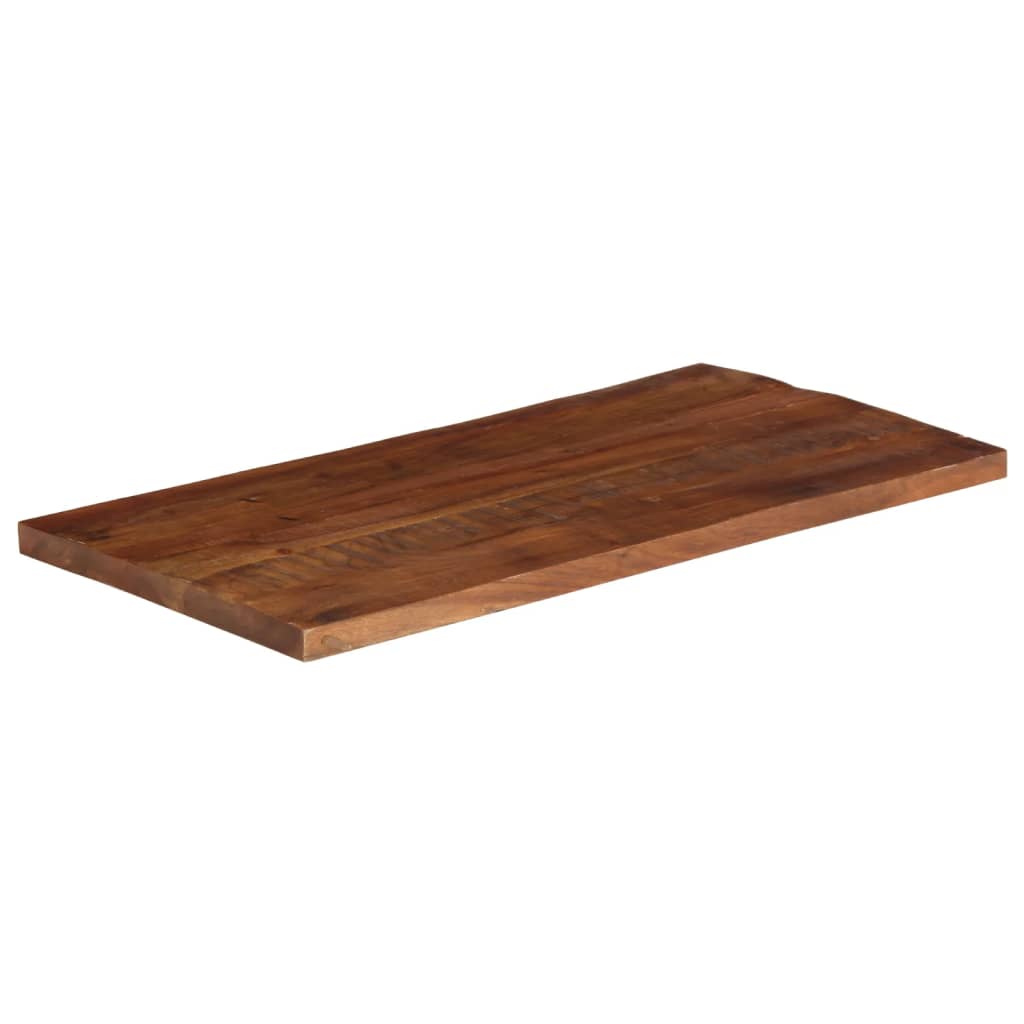 Table Top 100x70x2.5 cm Rectangular Solid Wood Reclaimed