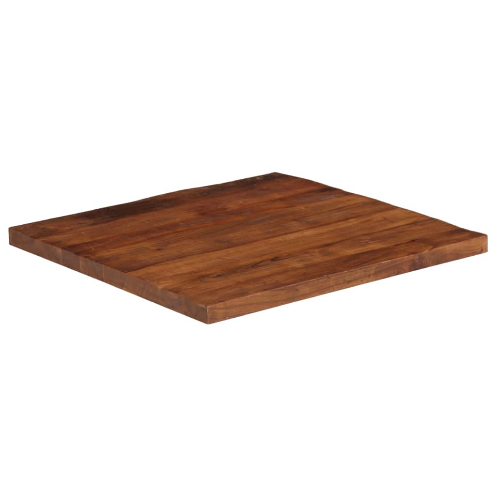 Table Top 90x90x2.5 cm Square Solid Wood Reclaimed