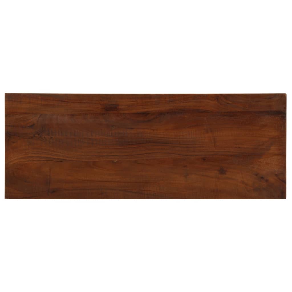 Table Top 80x20x3.8 cm Rectangular Solid Wood Reclaimed