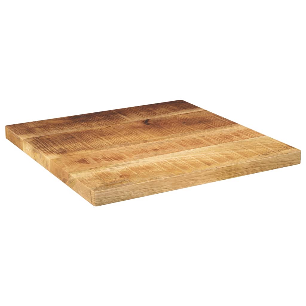Table Top 40x40x2.5 cm Square Solid Wood Rough Mango