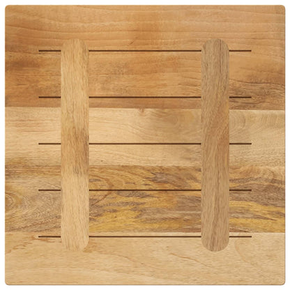 Table Top 40x40x2.5 cm Square Solid Wood Rough Mango