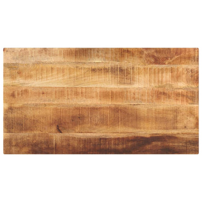 Table Top 100x50x2.5 cm Rectangular Solid Wood Rough Mango