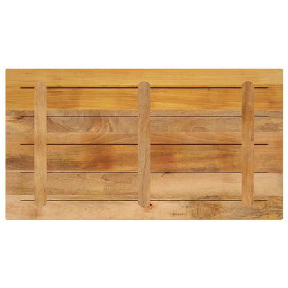 Table Top 100x60x2.5 cm Rectangular Solid Wood Rough Mango