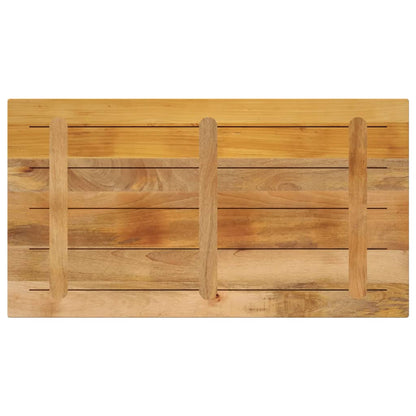 Table Top 120x60x1.5 cm Rectangular Solid Wood Rough Mango