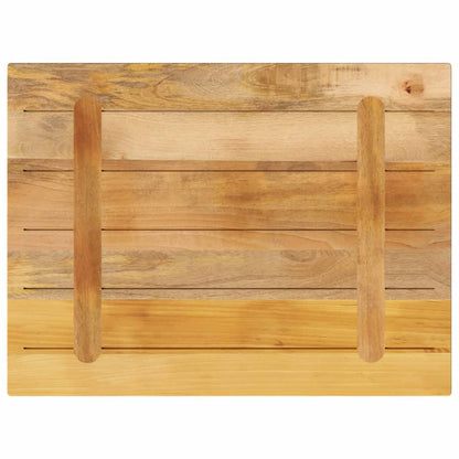 Table Top 80x70x1.5 cm Rectangular Solid Wood Rough Mango