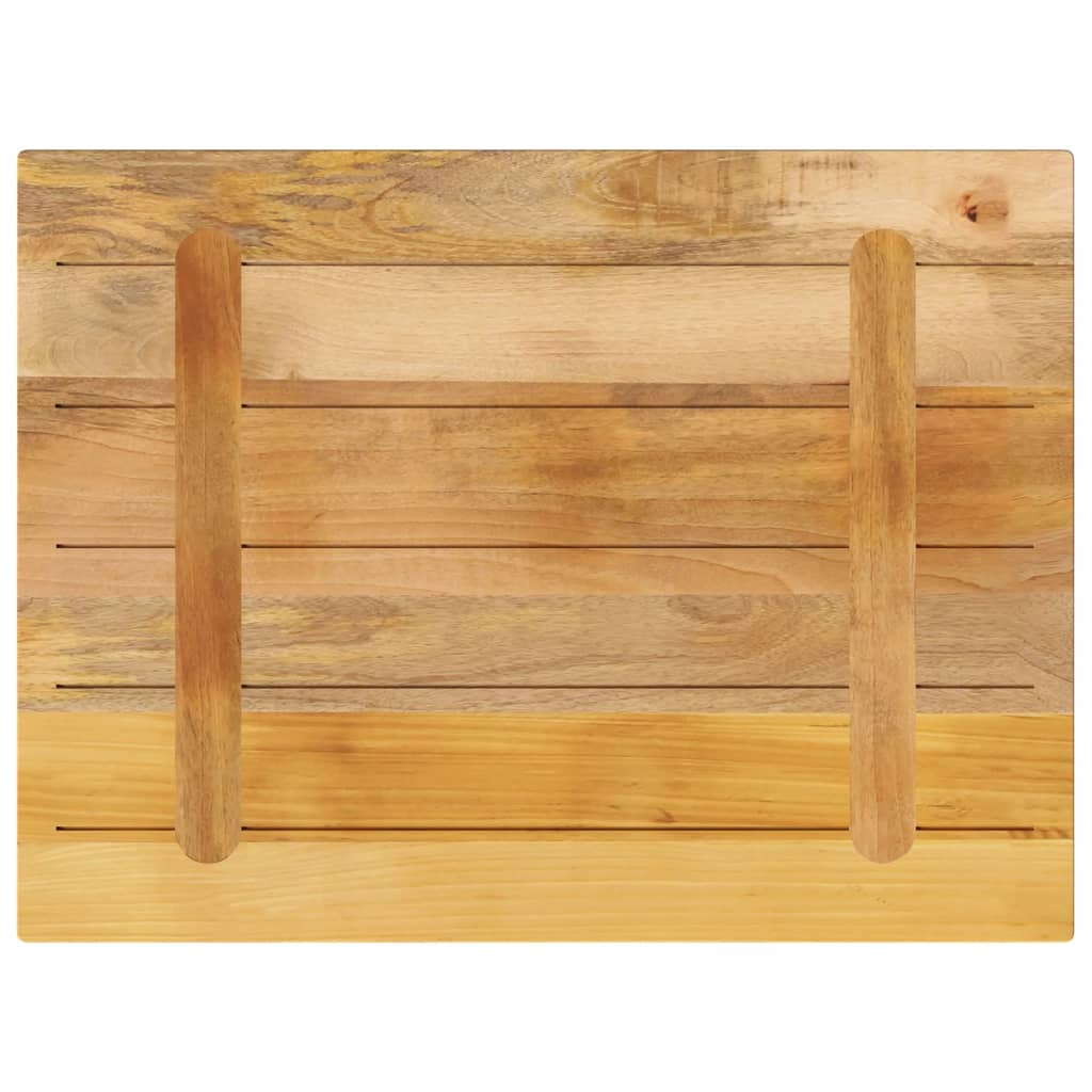 Table Top 90x70x2.5 cm Rectangular Solid Wood Rough Mango