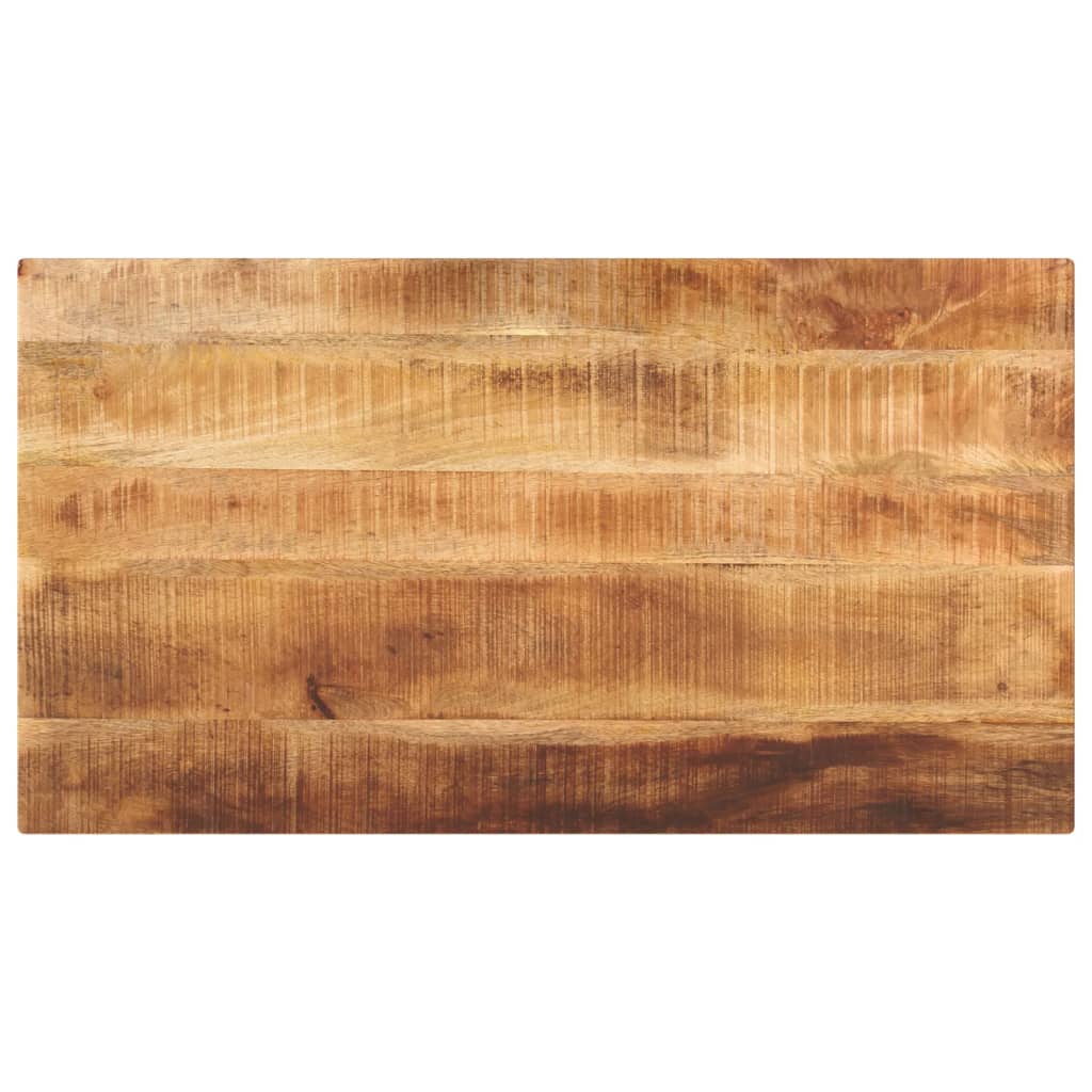 Table Top 110x70x2.5 cm Rectangular Solid Wood Rough Mango