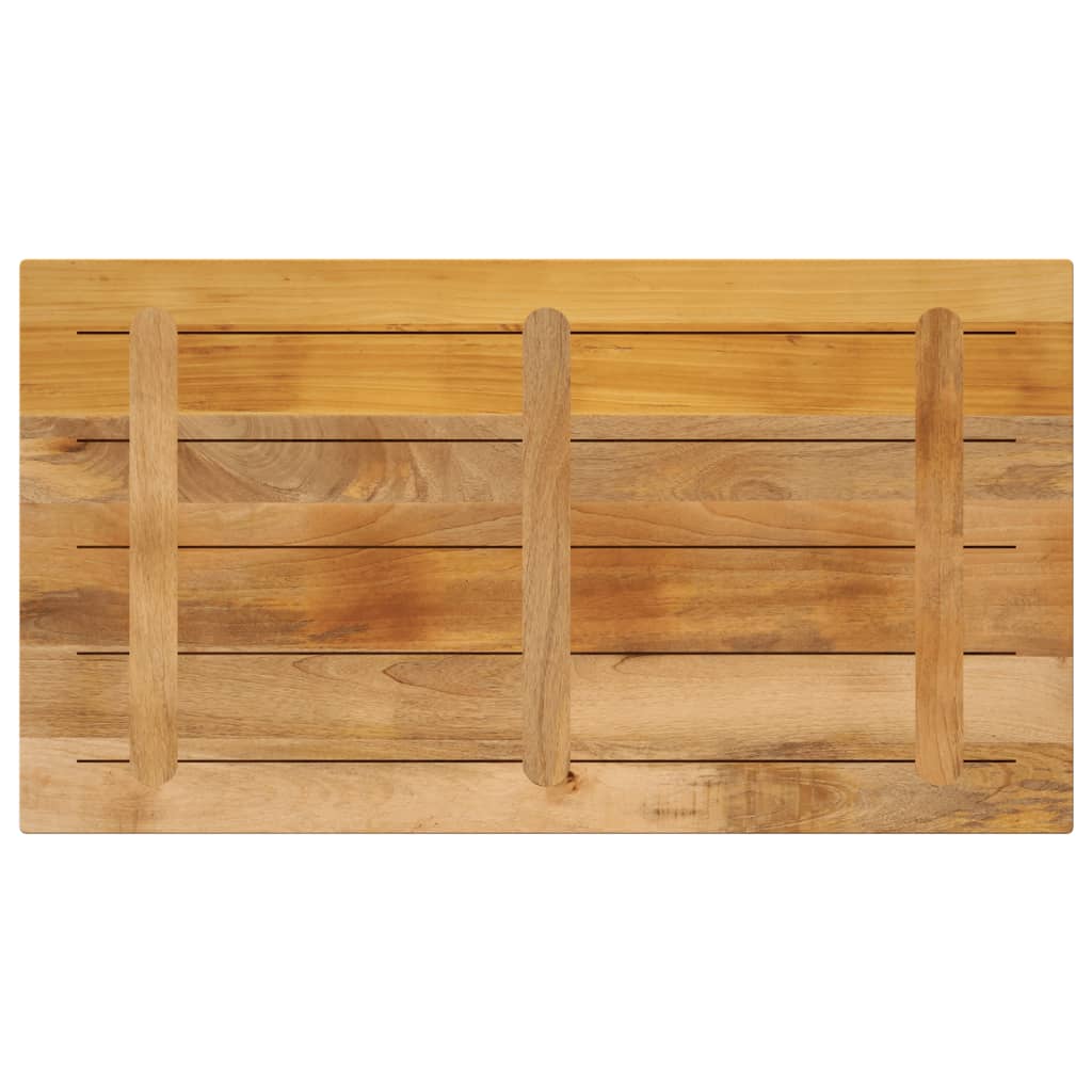 Table Top 110x70x2.5 cm Rectangular Solid Wood Rough Mango