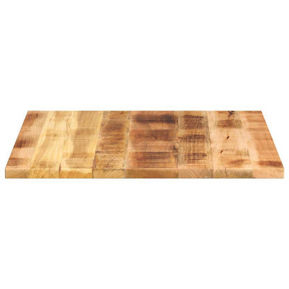 Table Top 80x80x1.5 cm Square Solid Wood Rough Mango