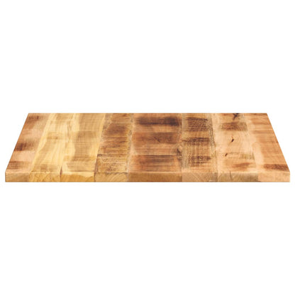 Table Top 80x80x2.5 cm Square Solid Wood Rough Mango