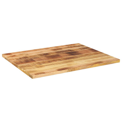 Table Top 90x80x2.5 cm Rectangular Solid Wood Rough Mango