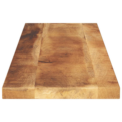 Table Top 120x30x3.8 cm Rectangular Solid Wood Rough Mango