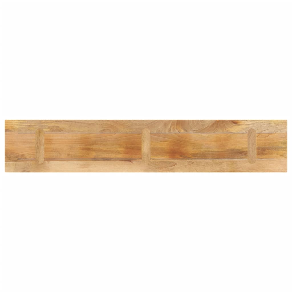 Table Top 140x40x3.8 cm Rectangular Solid Wood Rough Mango