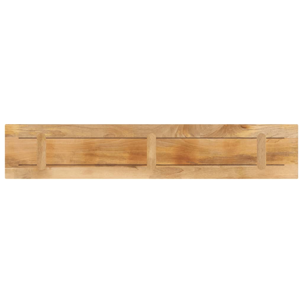 Table Top 180x40x3.8 cm Rectangular Solid Wood Rough Mango