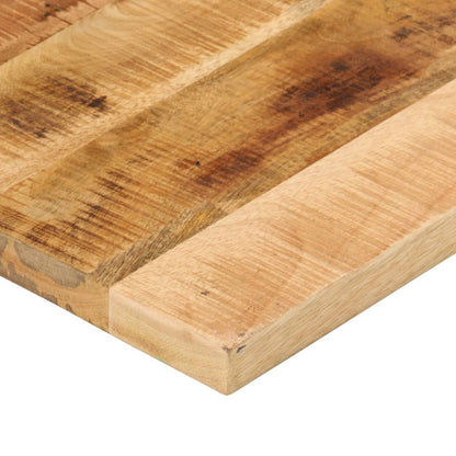 Table Top 80x60x3.8 cm Rectangular Solid Wood Rough Mango