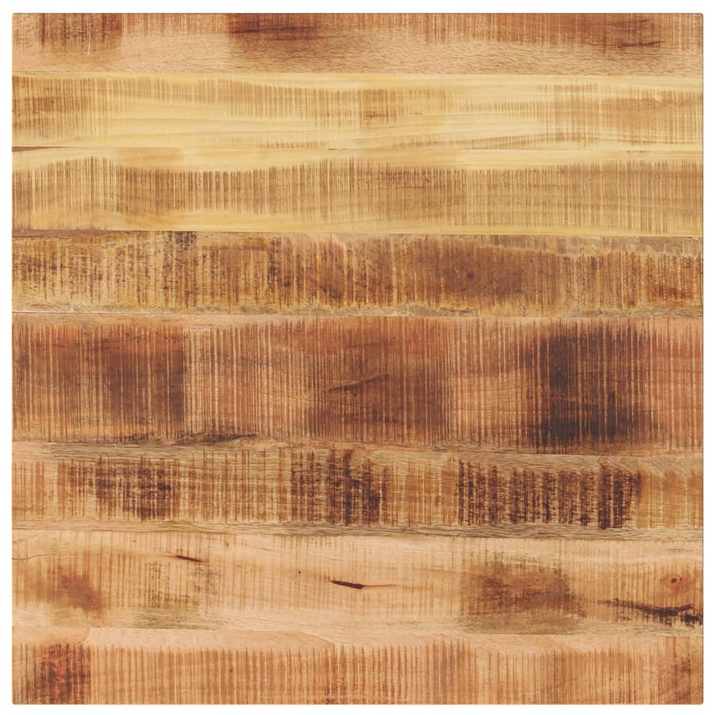 Table Top 70x70x3.8 cm Square Solid Wood Rough Mango