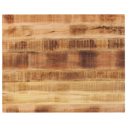 Table Top 90x80x3.8 cm Rectangular Solid Wood Rough Mango