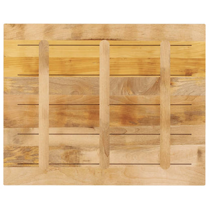 Table Top 90x80x3.8 cm Rectangular Solid Wood Rough Mango