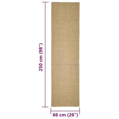 Sisal Rug for Scratching Post 66x250 cm