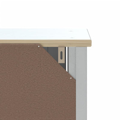 Over-the-Toilet Storage BERG White 23.6"x10.6"x64.8" Solid Wood