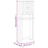 Over-the-Toilet Storage BERG White 23.6"x10.6"x64.8" Solid Wood