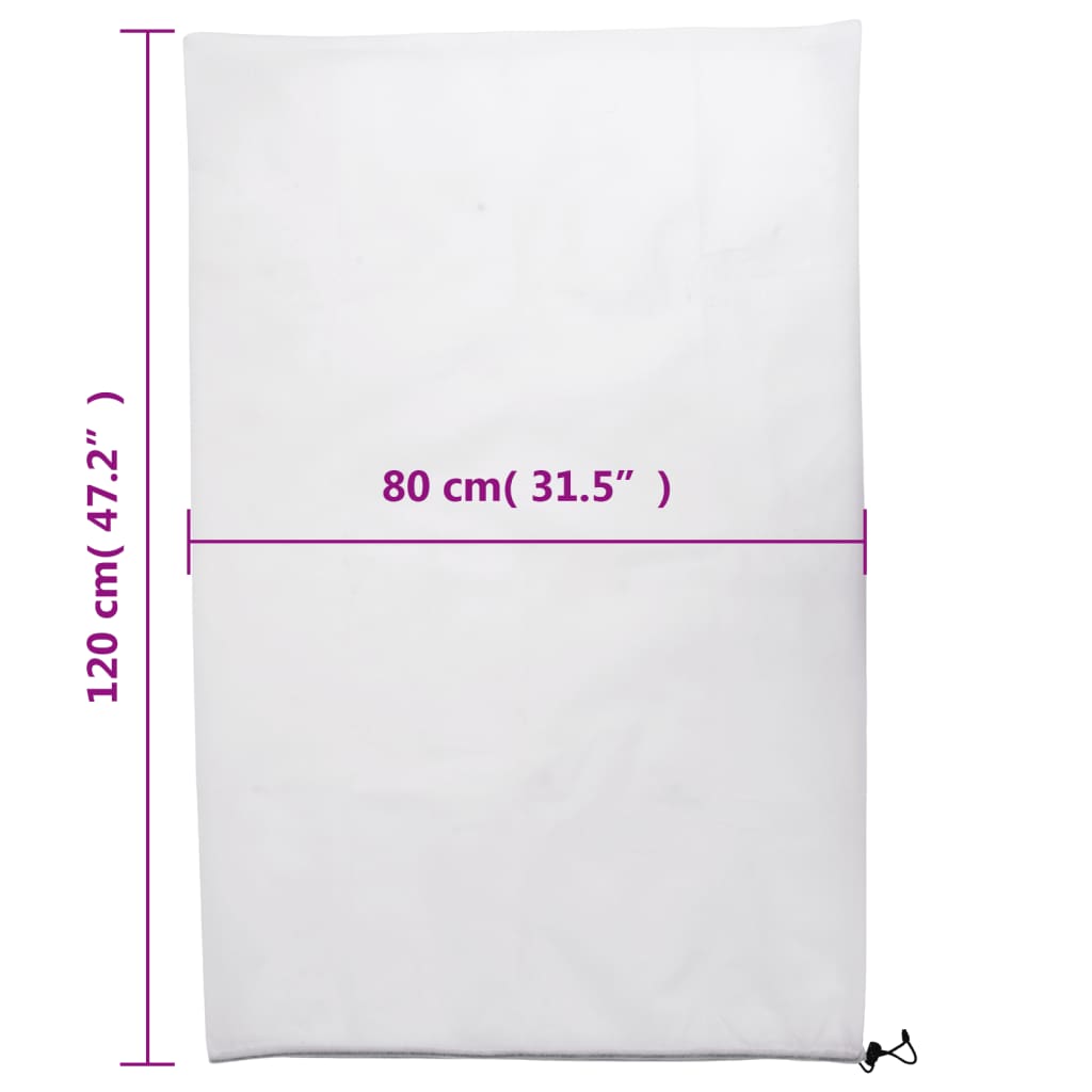 Plant Fleece Covers with Drawstring 8 pcs 70 g/m² 0,8x1,2 m