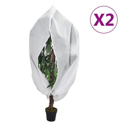 Plant Fleece Covers with Zip 2 pcs 70 g/m² 2.36x2 m