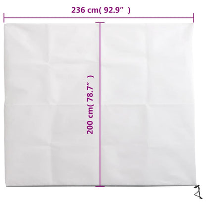 Plant Fleece Covers with Zip 2 pcs 70 g/m² 2.36x2 m