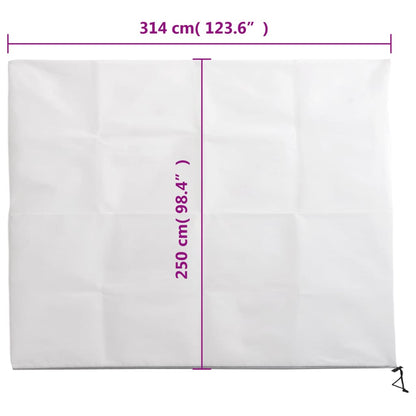 Plant Fleece Covers with Zip 2 pcs 70 g/m² 3.14x2.5 m