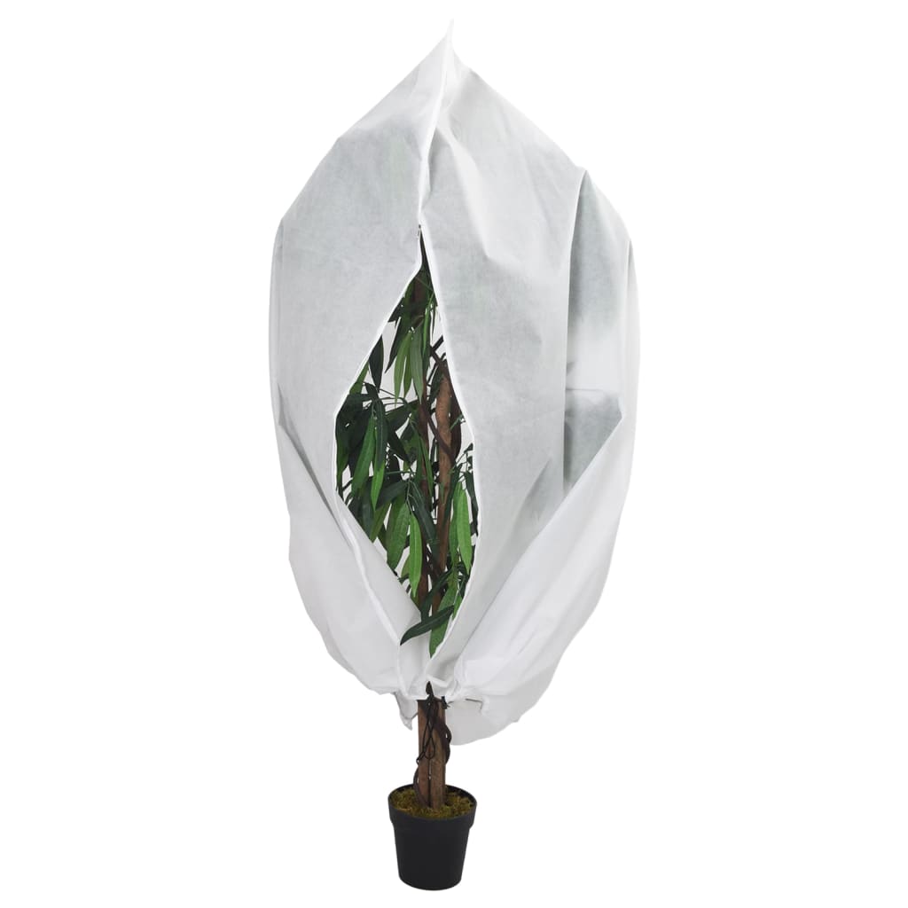 Plant Fleece Covers with Zip 2 pcs 70 g/m² 3.93x3.5 m