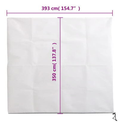 Plant Fleece Covers with Zip 2 pcs 70 g/m² 3.93x3.5 m