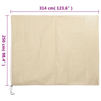 Plant Fleece Covers with Zip 2 pcs 70 g/m² 3.14x2.5 m