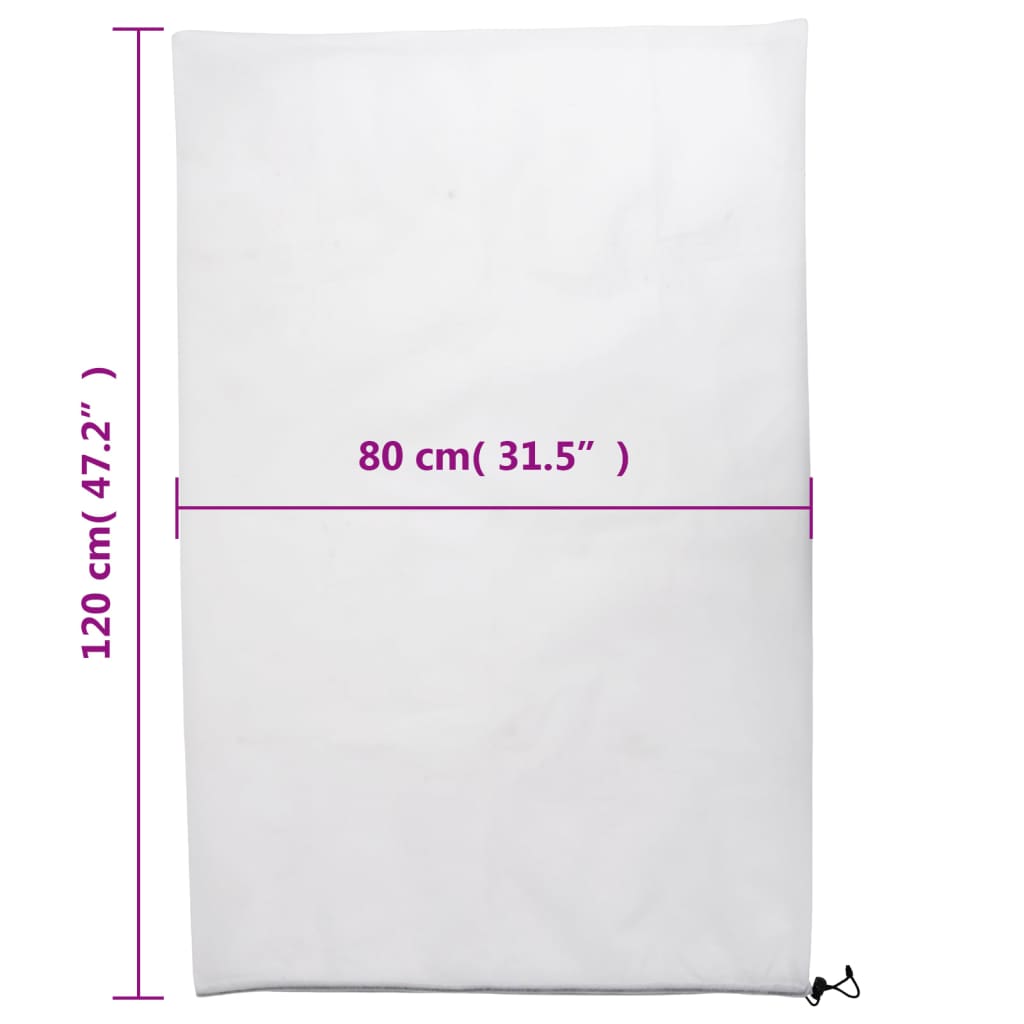 Plant Fleece Covers with Drawstring 12 pcs 70 g/m² 0,8x1,2 m