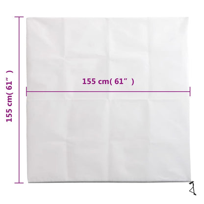 Plant Fleece Covers with Zip 10 pcs 70 g/m² 1.55x1.55 m