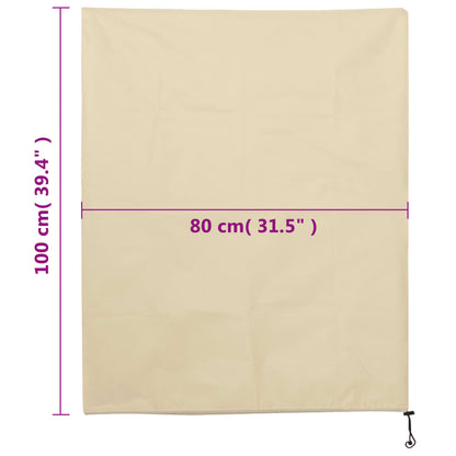 Plant Fleece Covers with Drawstring 12 pcs 70 g/m² 0,8x1 m