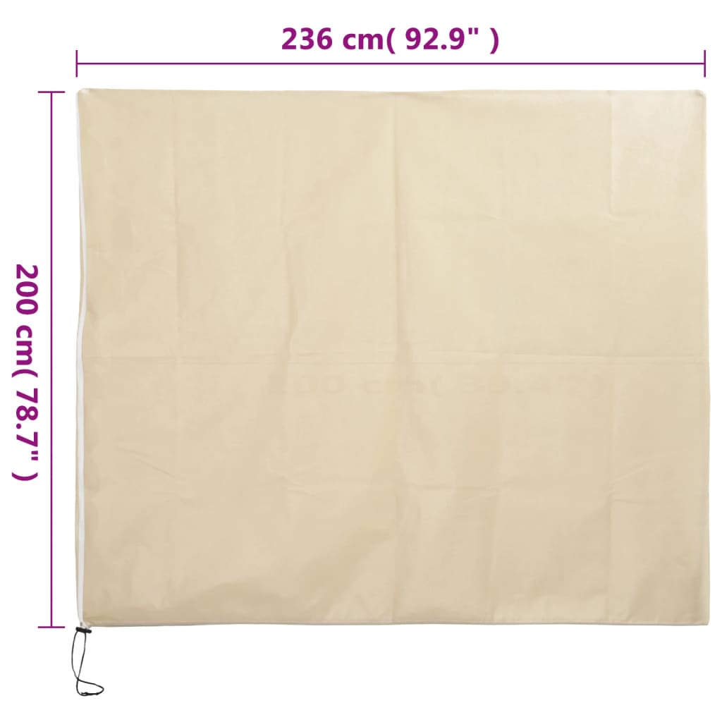 Plant Fleece Covers with Zip 4 pcs 70 g/m² 2.36x2 m
