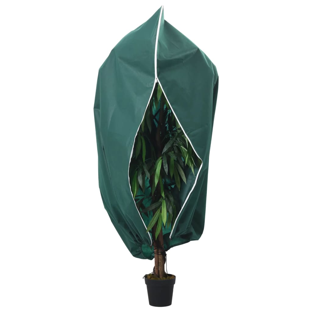 Plant Fleece Covers with Zip 10 pcs 70 g/m² 1x1.55 m