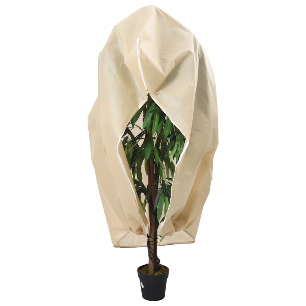Plant Fleece Covers with Zip 10 pcs 70 g/m² 3.93x3.5 m