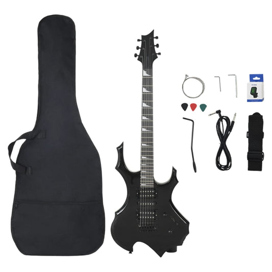 Electric Guitar for Beginner with Bag Black 4/4 39"