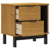 Bedside Cabinet "FLAM" 49x35x50 cm Solid Wood Pine