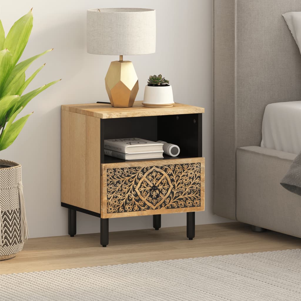 Bedside Cabinet 40x33x46 cm Solid Wood Mango